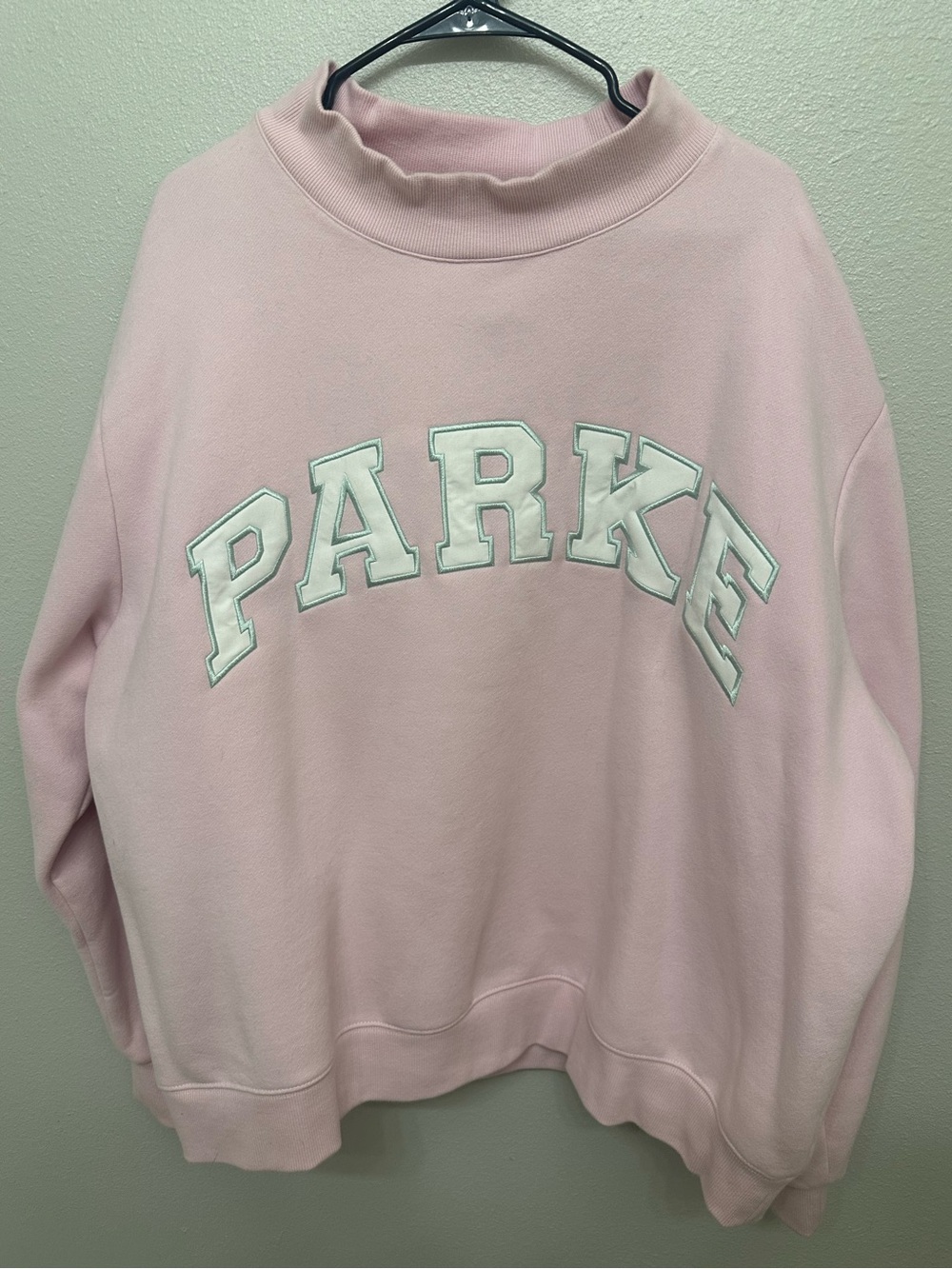 PARKE Sprinkle Varsity Mockneck in Fleece XXL